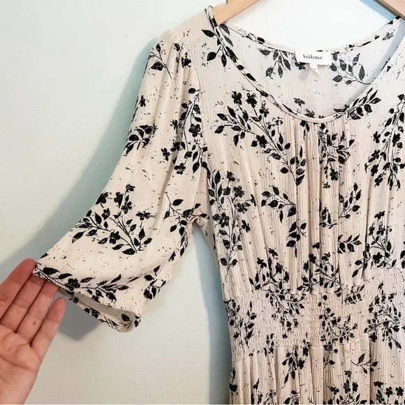 Bohme Black Pattern Print Dress - Picture 4 of 10